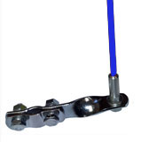800mm Fibre Glass Flexi Whip Aerial & Bracket Blue
