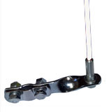 800mm Fibre Glass Flexi Whip Aerial & Bracket White