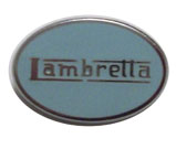 Lambretta Oval Pin On Enamal Badge 25mm