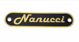 Lambretta Rear Seat Badge Nanucci 2-Pin 55mm
