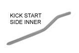 Rear Runner Kick Start Side Inner Plastic Grey Italian