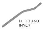 Rear Runner Left Hand Side Inner Plastic Grey Italian