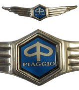 Piaggio Hex Horncast Crest Polished Alloy Wings