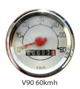  Remade Vespa 90 Speedo Unit 60 kmh