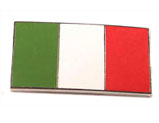Italian Flag Enamel Metal Badge 40 x 20mm