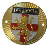 lambretta Concessionaires brass shield badge 55mm Italian