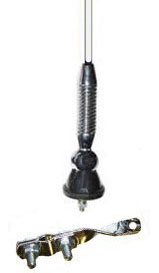 1.2mtr x 5mm Fibre Glass Whip Aerial & Bracket White