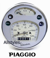 Disc-My-Speedo Unit 75mph/120kmh Piaggio