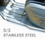 Polished Stainless Floor Kit Front & Rear S-3