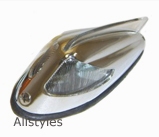 Vespa Chrome Metal Jag Style Side Panel Light With Clear Lens