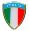 Italia Shield Bubble Sticker 45 x 35mm