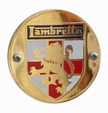 lambretta Concessionaires brass shield badge 55mm
