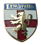 Lambretta Shield Pin On Enamal Badge 25 x 25mm