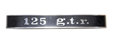 Vespa 125 Gtr  Rear Frame Badge Italian