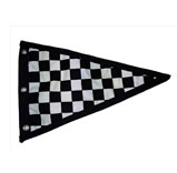 Black & White Check Cloth Flag 290 x 200mm