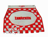 Lambretta Logo Red & White Check Mudflap 9