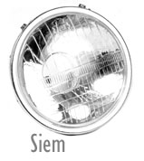 V50-90-100 Headlight & Bulb Holder Siem 105mm