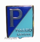 Genova Metal Shield Badge Piaggio