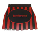 Lambretta Mudflap Red-Black Striped 9