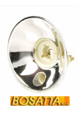 Vintage Headlight Reflector & Bukb Holder Italian 105mm