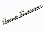 Vespa Gran Turismo  Rear Frame Badge Italian