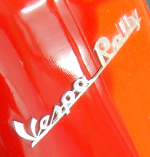 Vespa Rally 180 Rear Frame Badge 4-Pin Fit Italian