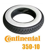 Continental K62 White Wall Tyre 350-10 59J