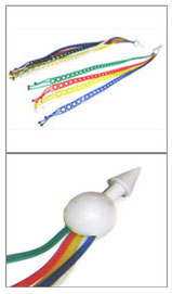 5-Strand Handlebar Tassels Multi Colour