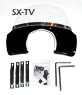 Lambretta Fly Screen & Fittings SX-TV Black